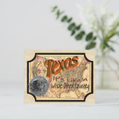 Carte postale vintage Texas Old (Debout devant)