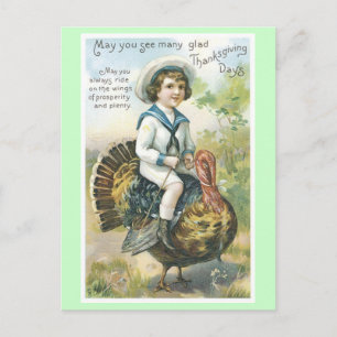 Carte postale vintage Thanksgiving