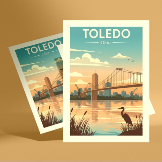Carte Postale Vintage Toledo Ohio