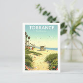 Carte Postale Vintage Torrance Californie (Debout devant)