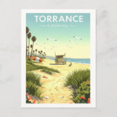 Carte Postale Vintage Torrance Californie (Devant)