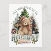 Carte Postale Vintage Toutes les vacances enroulées (Devant)