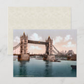 Carte Postale Vintage Tower Bridge Londres Angleterre (Devant / Derrière)