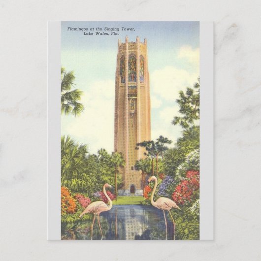 Carte postale vintage Tower Lake Wales Florida (Devant)