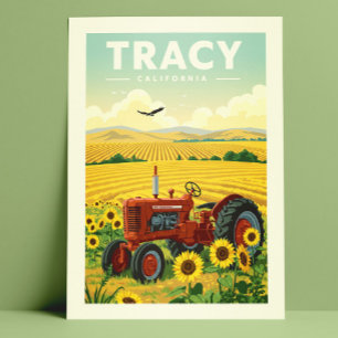 Carte Postale Vintage Tracy Californie