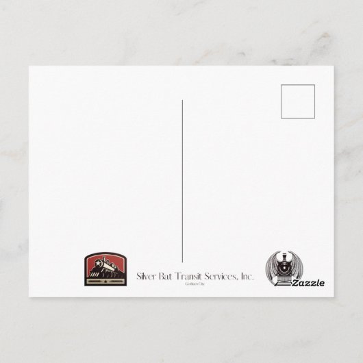 Carte Postale Vintage train postcard (Dos)