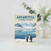 Carte Postale Vintage Travel Antarctica Nature Landscape Retro (Debout devant)