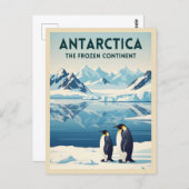 Carte Postale Vintage Travel Antarctica Nature Landscape Retro (Devant / Derrière)