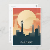 Carte Postale Vintage travel Calgary Alberta Canada edmonton (Devant / Derrière)