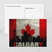 Carte Postale Vintage travel Calgary Alberta Canada edmonton (Devant / Derrière)