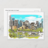 Carte Postale Vintage travel Calgary Alberta Canada edmonton (Devant / Derrière)