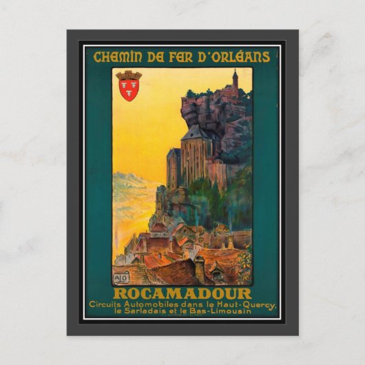 Carte Postale Vintage travel France, Rocamadour - (Devant)