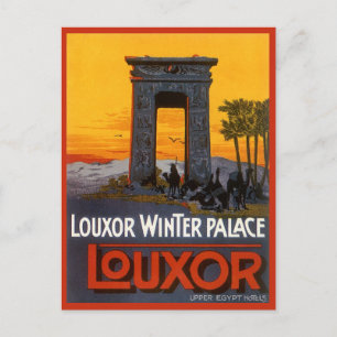 Carte Postale Vintage Travel, Louxor Winter Palace, Egypt Africa