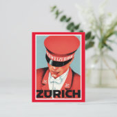 Carte Postale Vintage Travel Zurich (Debout devant)