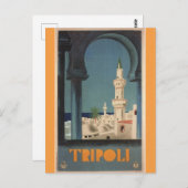 Carte Postale Vintage Tripoli Libye Voyage (Devant / Derrière)