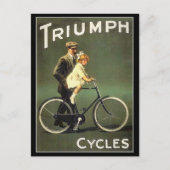 Carte postale vintage : Triumph Cycles (Devant)