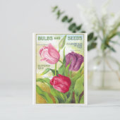 Carte postale Vintage Tulip Flower (Debout devant)