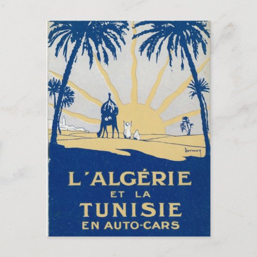 Carte postale vintage Tunisie Travel (Devant)
