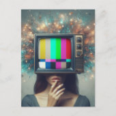 Carte Postale Vintage TV Femme Lance L'Esprit (Devant)