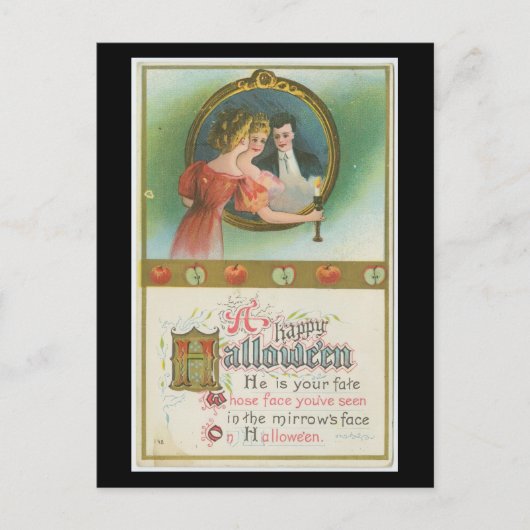 Carte Postale Vintage "Un Halloween heureux" (Devant)