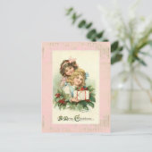 Carte postale Vintage "Un joyeux Noël" (Debout devant)