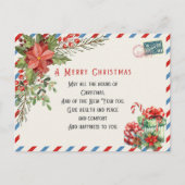 Carte Postale Vintage un joyeux Noël (Devant)