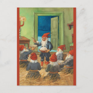 Carte Postale Vintage Un Rassemblement de Nains de Noël