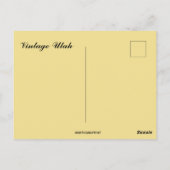 Carte Postale Vintage Utah (Dos)