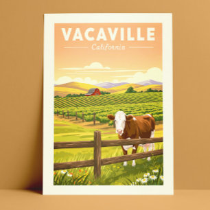 Carte Postale Vintage Vacaville Californie