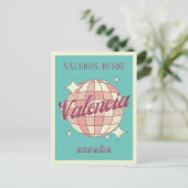 Carte postale Vintage Valencia Espagne España Retr (Debout devant)