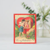 Carte postale vintage Valentine (Debout devant)