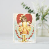 Carte postale vintage Valentine (Debout devant)