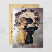 Carte postale vintage Valentine (Devant / Derrière)
