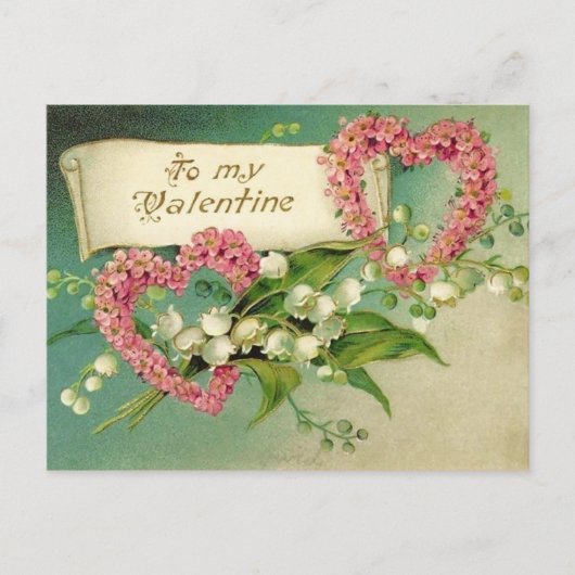 Carte postale vintage Valentine (Devant)