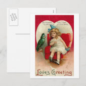 Carte postale Vintage Valentine (Devant / Derrière)