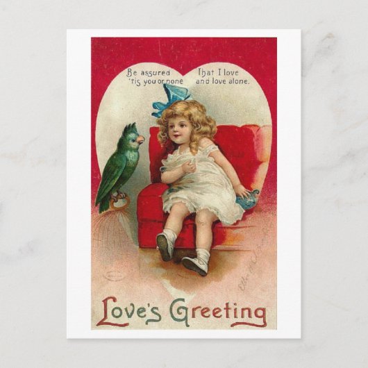 Carte postale Vintage Valentine (Devant)