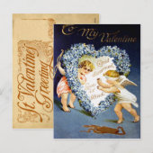 Carte postale vintage Valentine (Devant / Derrière)