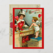 Carte postale vintage Valentine (Devant / Derrière)