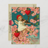 Carte postale vintage Valentine (Devant / Derrière)