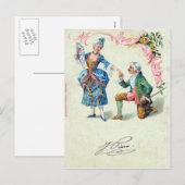 Carte postale vintage Valentine (Devant / Derrière)