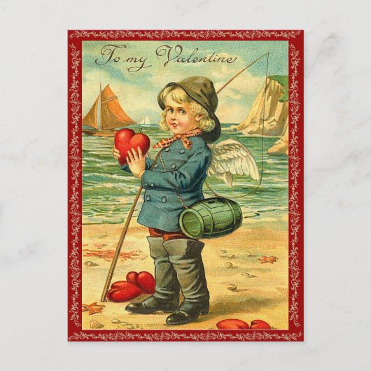 Carte postale vintage Valentine (Devant)