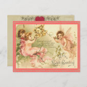 Carte postale vintage Valentine (Devant / Derrière)