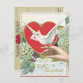 Carte postale vintage Valentine (Devant / Derrière)