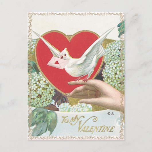 Carte postale vintage Valentine (Devant)