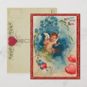 Carte postale vintage Valentine (Devant / Derrière)