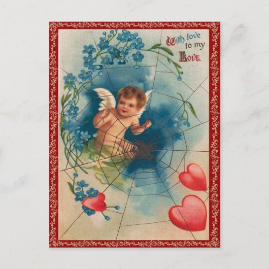 Carte postale vintage Valentine (Devant)