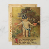 Carte postale vintage Valentine (Devant / Derrière)