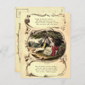 Carte postale vintage Valentine (Devant / Derrière)