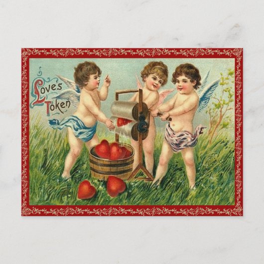 Carte postale vintage Valentine (Devant)