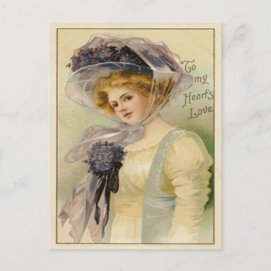 Carte postale vintage Valentine (Devant)
